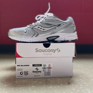 Saucony Ride Millennium Silver Sneakers